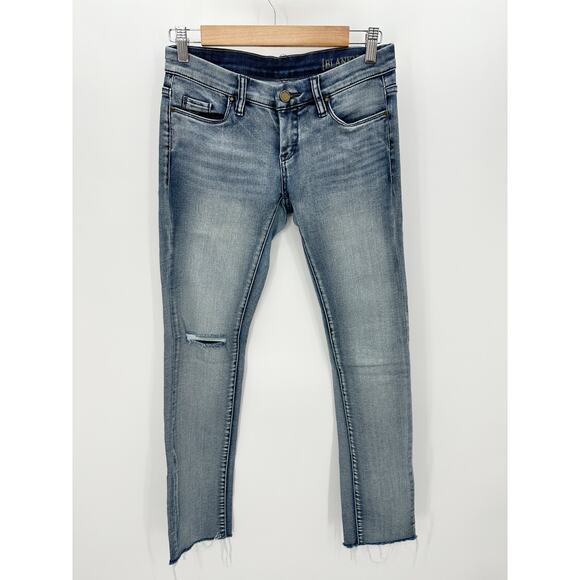 BlankNYC Light Wash Mid Rise Bootcut Flare Denim Jeans Stretch Women Size 25 - Picture 1 of 10